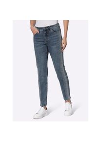 Heine , Damen , Bequeme Jeans , blue-stone-washed , Normalgrößen , 36 -Normalgrößen , 36 , mit dekorativen Glitzersteinchen