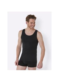 Schiesser , Damen , Unterhemd , schwarz , 2 Stk. , 6 -2 Stk. , 6 , Single-Jersey