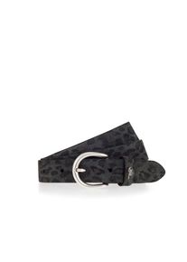 Mustang, Damen, Lederg&uuml;rtel 1 Stk. Modischer Animal-Print, 2, 5 cm, black anthracite, black anthracite, Dameng&uuml;rtel von Mustang