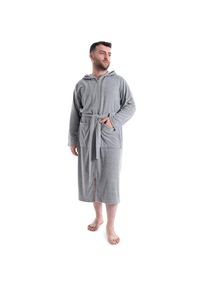my home, Damen, Herrenbademantel &raquo;Nela, ideal f&uuml;r Sauna & Spa, Hotelbademantel, Morgenmantel&laquo; 1 Stk. einfarbig, S-4XL, mit Rei&szlig;verschluss, grau, grau,