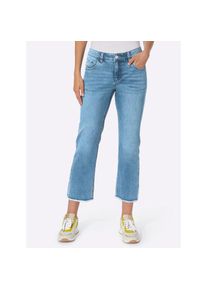 Heine , Damen , 7/8-Jeans , blue-stone-washed , Normalgrößen , 44 -Normalgrößen , 44 , in hautsympathischem Baumwoll-Mix