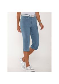 Classic Basics , Damen , Caprijeans , blue-bleached , Normalgrößen , 40 -Normalgrößen , 40 , modische Steinchenapplikation
