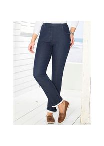 Classic Basics , Thermojeans , dark blue , Kurzgrößen , 22 -Kurzgrößen , 22 , Thermo-Jeans mit 2 abgerundeten Taschen vorne