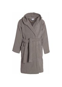 Seahorse , Kinderbademantel »Pure«, 1 Stk. Langarm, aufgesetzte Taschen , hellbraun , Obermaterial: 100% Baumwolle , 134/140 Länge: 87 cm