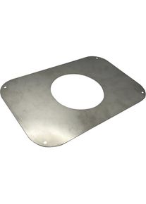 Probbax Deksel voor afvalstation, roestvast staal, ronde opening