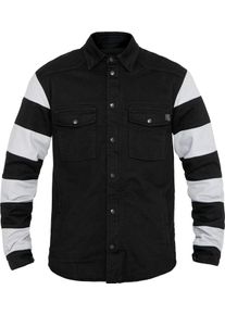 John Doe Motoshirt Prison, shirt/textile jacket , color: Black/White , size: S