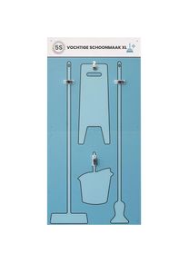 Schattenwand XL-Reinigungsstation, BxH 750 x 1500 mm, niederländisch, ab 5 Stk PAPERFLOW