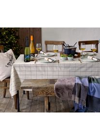 Tchibo - Karierte Tischdecke - schwarz