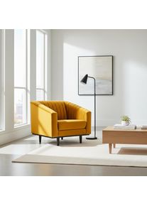 Signal Kreslo ASPREY Velvet 1 | žlt&aacute;