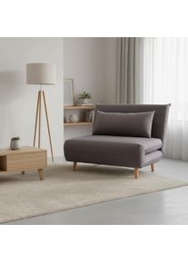 Signal Rozkladacie kreslo SPIKE VELVET | tmavosiv&aacute;