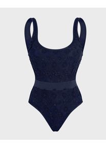 Vilebrequin - Women One-piece Swimsuit Embroidered Flowers - Swimwear - Fashion - Blue - Size S