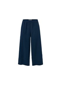 Tchibo - Spodnie palazzo z lnem - dla pań - rozmiar 44 - kolor: niebieski