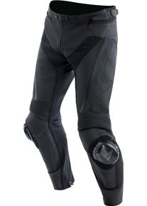 Dainese Delta 4, pantalon en cuir , couleur: Noir/Noir , taille: 50