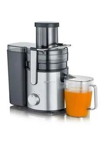 Severin Entsafter , Schwarz, Edelstahlfarben , Metall, Kunststoff , 1.1 l , 24x40x45 cm , abnehmbarer Deckel, Auffangbehälter, BPA-frei, Saftbehälter, rutschfeste Gummifüße, Sicherheitsverschluss, mit praktischem Einfüllschacht , Küchengeräte, Sonstige Küchengeräte