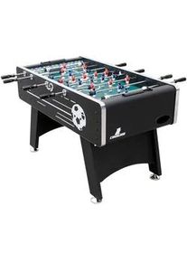 Cougar Ambia Garden FUßBALLTISCH Arena Ts , Schwarz , Holz , 75x88x141 cm , Torzähler manuell, Ballrücklauf an beiden Kopfenden, Balleinwurf auf beiden Spielerseiten, Teleskopstangen , Freizeit & Co, Spieltische, Tischfußball & Co