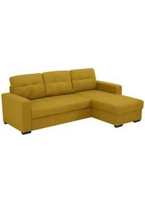 Livetastic Eckschlafsofa , Senfgelb , Textil , 240x160 cm , Made in Eu , Wohnzimmer, Sofas & Couches, Schlafsofas, Sonstige Schlafsofas