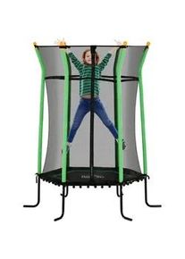 HOMCOM Kindertrampolin , Grün , Kunststoff, Metall , 163.5x163.5 cm , Freizeit & Co, Gartenspielzeug