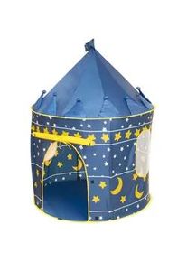 Roba Spielzelt Mond und Sterne , Blau , Textil , 105x105 cm , Spielzeug, Kinderzelte