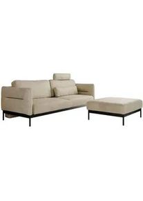 MKS Schlafsofa Salento Beige Velvet , Textil , L-Form , 221x82x193 cm , Oeko-Tex® , Babymöbel & Kindermöbel, Kinderzimmer & Jugendzimmer, Schlafsofas