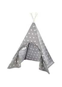 Roba Spielzelt 'Sterne' ; Grau , Textil , 115x156x115 cm , Freizeit & Co, Gartenspielzeug, Spielhäuser
