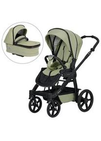 Hartan Kinderwagenset , Hellgrün , Textil , 3-teilig , 58x120x102 cm , EN 1888, UV 50+, AZO-frei, Made in Germany , Feststellbremse, Fußstütze abklappbar, Federung, kugelgelagerte Räder, 5-Punkte-Gurt, Handbremse, für Babyschale geeignet, Griff in Lederoptik, Sitz umsetzbar, Reflektorstreifen, abnehmbarer Schutzbügel,5-Punkt-Gurt, Gurtschoner, Schutzbügel abnehmbar, Sitz umsetzbar,Matratze , Baby 