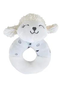 Patinio Rassel , Creme, Grau, Weiß , Textil , Füllung: Polyester , 12.5 cm , EN 71 , Rassel , Spielzeug, Babyspielzeug, Greiflinge & Rasseln