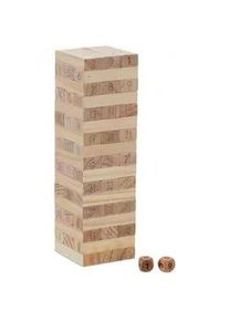 Relaxdays Wackelturm , Holz , 7.5x7.5 cm , Spielzeug, Lernspiele