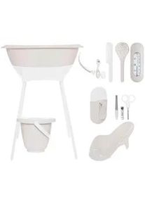 Luma Babybadeset , Weiß , Kunststoff , 8-teilig , 79x40x46 cm , Pflegen, Baden, Babybadewannen