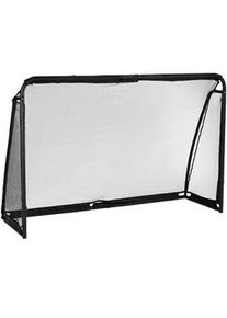 Relaxdays FUßBALLTOR , Schwarz , Kunststoff, Metall , 180x60 cm , Freizeit & Co, Gartenspielzeug