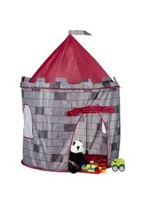 Relaxdays Spielzelt Ritterburg , Textil, Kunststoff , 105x105 cm , Spielzeug, Kinderzelte