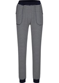 wäschepur Damen Schlafanzug mit Ringelhose marine-ecru Größe 48/50