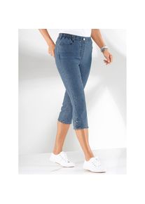 Classic Basics , Damen , Caprijeans , blue-bleached , Kurzgrößen , 21 -Kurzgrößen , 21 , Baumwoll-Qualität