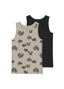 name it , Jugendliche , Unterhemd »NKMTANK TOP 2P PEYOTE MONSTER TRUCK NOOS«, 2 Stk. , Peyote , 2 Stk. , 158 (164) -2 Stk. , 158 (164) ,...