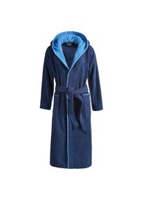Egeria, Herren, Kinderbademantel &raquo;Calypso&laquo; 1 Stk. mit Kapuze, Doubleface Optik, 100 % Baumwolle, marine, marine, Kinderbademantel
