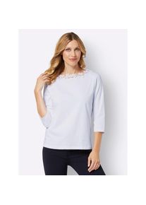 Classic Basics , 3/4-Arm-Shirt »3/4-Arm-Shirt«, 1 Stk. , weiß , 56 , 56 , femininer U-Boot-Ausschnitt