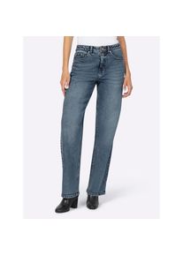 Heine , Damen , Bequeme Jeans , blue-bleached , Normalgrößen , 34 -Normalgrößen , 34 , mit Elasthan