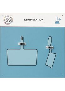 Schattenwand Kehrstation, BxH 750 x 750 mm, deutsch, ab 5 Stk PAPERFLOW