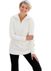 Damska Dlh&yacute; pul&oacute;ver, golier troyer, ľahk&aacute; &uacute;držba svetlob&eacute;žov&aacute; veľkosť 54