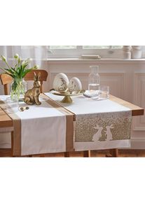 Runner tavolo con coniglietti, Bianco, Taglia 30x180 cm, bonprix