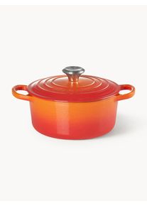 Le Creuset Cocotte redondo de hierro fundido Signature Collection Naranja Metal Ø 20 x Al 14 cm, 2,4 L