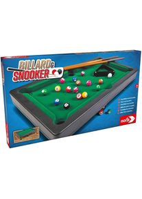 Noris 606167704 Pool Billard & Snooker inkl. 2 Queues, 16 Billard und 17 Snooker Kugeln und Triangel