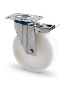 realspace Pro RS PRO, M&ouml;belrollen, Drehlager Lenkrolle, Rad &oslash; 160mm, 300kg, Ge