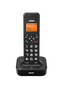 Brondi Cordless Bravo Star, Telefon, Schwarz