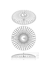 Abalight, Wandleuchte + Deckenleuchte, SUN-245-860-D73CG