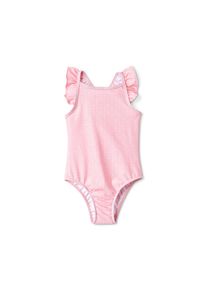 Tchibo - Badeanzug mit recyceltem Material - Mädchen - Gr. 86/92 - rosa/print