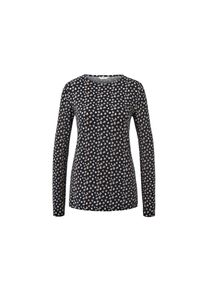 Tchibo - Langarmshirt mit Alloverprint - Damen - Gr. S - creme/print