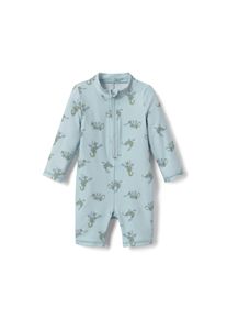 Tchibo - Baby-Einteiler mit UV-Schutzfaktor 80 - Baby - Gr. 74/80 - hellblau/print