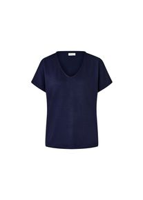 Tchibo - Piqu&eacute;-Jerseyshirt - Damen - Gr. S - dunkelblau