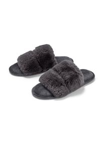 Tchibo - Plüsch-Hausschuh - Damen - Gr. 36-37 - grau
