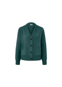 Tchibo - Strickjacke mit Wolle - Damen - Gr. L - dunkelgr&uuml;n